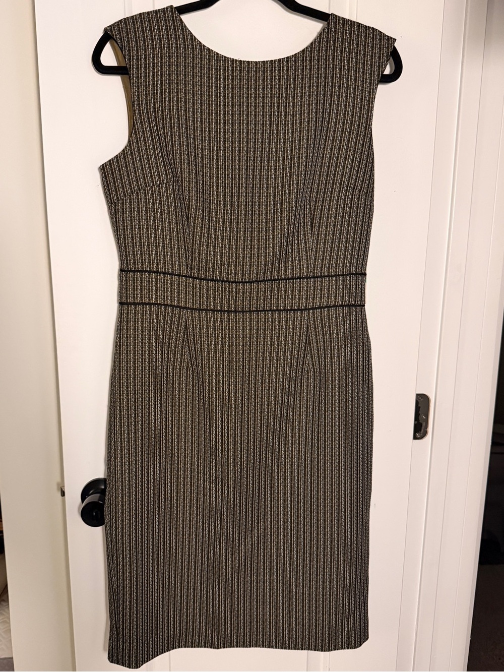 NWT Evan-Picone Black Label Tweed Sheath Dress - Loden Multi - Size 8